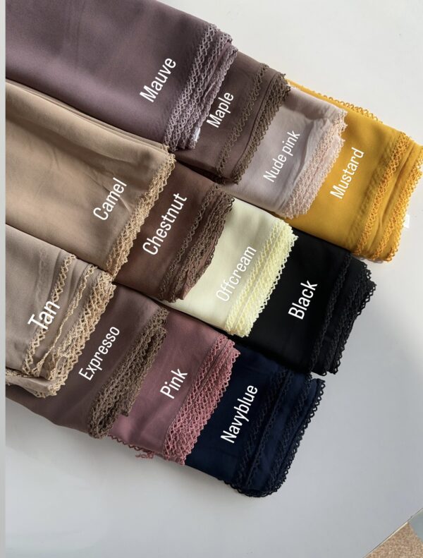 CROCHET CHIFFON HIJAB