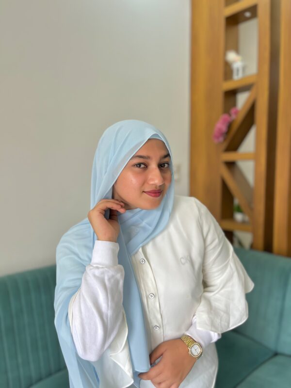 POWDER BLUE SHABZ GEORGETTE HIJAB