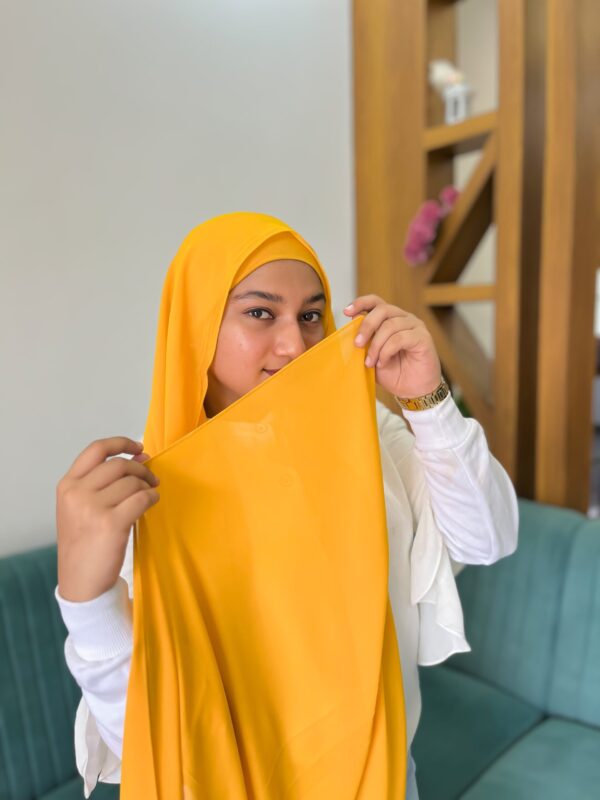 MUSTARD SHABZ GEORGETTE HIJAB