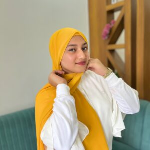MUSTARD SHABZ GEORGETTE HIJAB