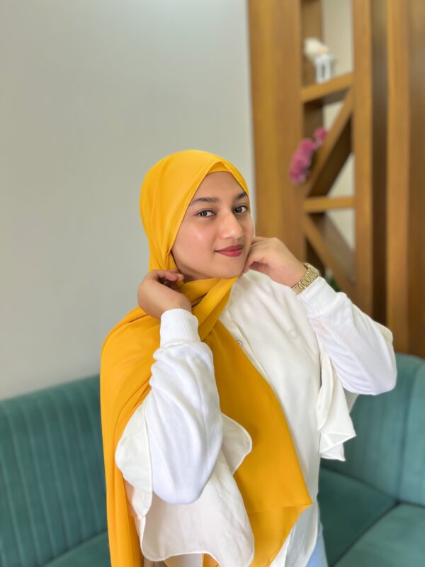 MUSTARD SHABZ GEORGETTE HIJAB