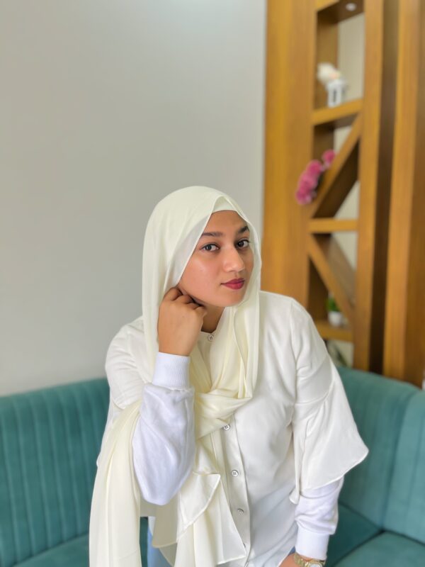 OFF WHITE SHABZ GEORGETTE HIJAB