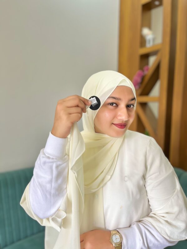 OFF WHITE SHABZ GEORGETTE HIJAB