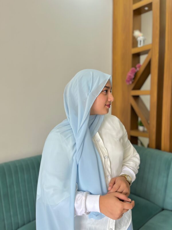 POWDER BLUE SHABZ GEORGETTE HIJAB