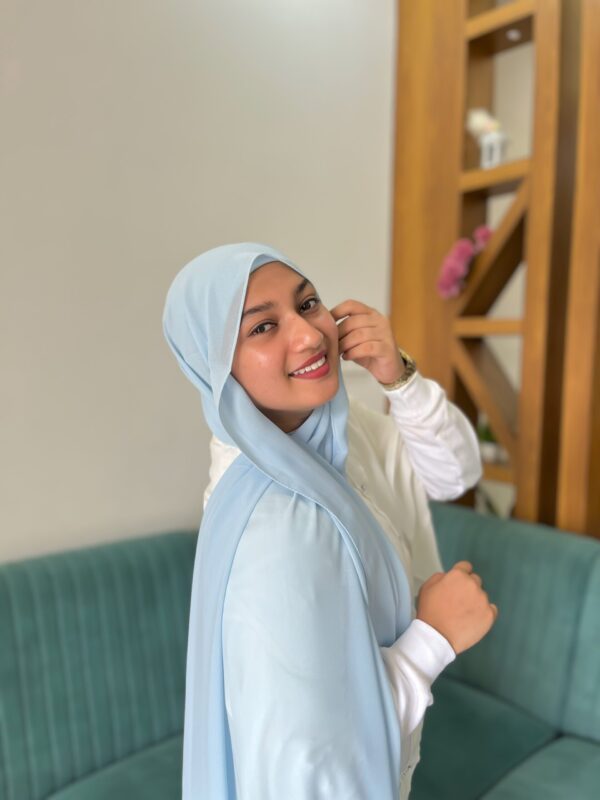 POWDER BLUE SHABZ GEORGETTE HIJAB