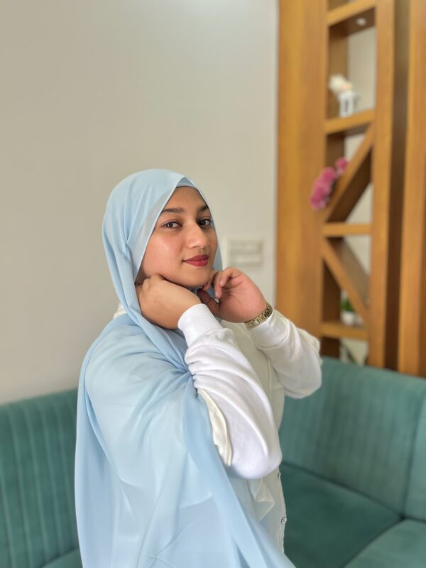 POWDER BLUE SHABZ GEORGETTE HIJAB