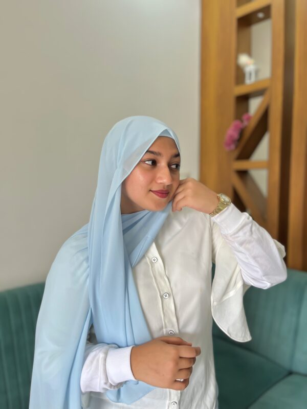 POWDER BLUE SHABZ GEORGETTE HIJAB