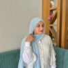 POWDER BLUE SHABZ GEORGETTE HIJAB