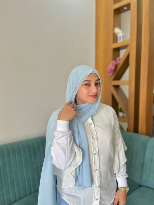 POWDER BLUE SHABZ GEORGETTE HIJAB