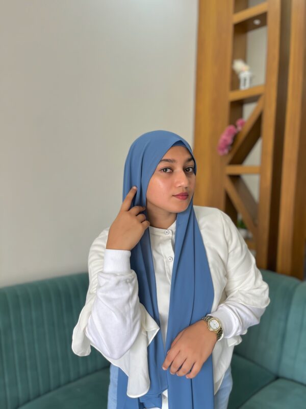 JEAN BLUE SHABZ GEORGETTE HIJAB