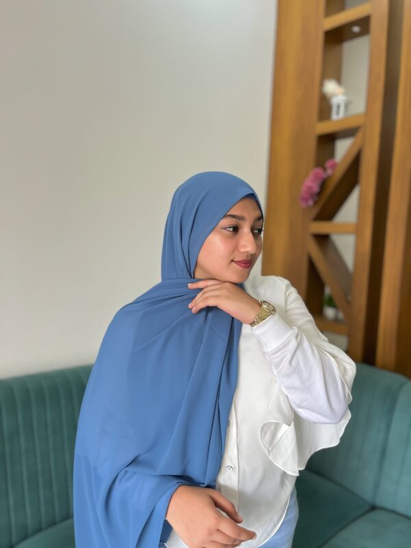 JEAN BLUE SHABZ GEORGETTE HIJAB