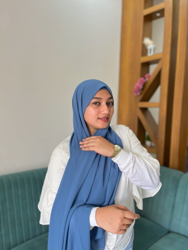 JEAN BLUE SHABZ GEORGETTE HIJAB