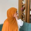 BURNT ORANGE SHABZ GEORGETTE HIJAB