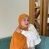 BURNT ORANGE SHABZ GEORGETTE HIJAB