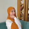 BURNT ORANGE SHABZ GEORGETTE HIJAB